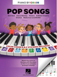 Piano-by-Color: Pop Songs (noty na super snadný klavír)