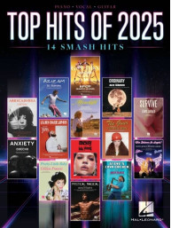 Top Hits of 2025 (noty na klavír, zpěv, akordy)