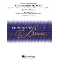 Selections from Frozen (noty pro dechový žesťový kvintet, party, partitura)