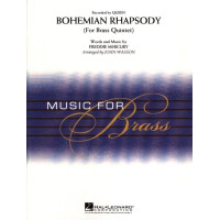 Queen: Bohemian Rhapsody (noty pro dechový žesťový orchestr, party, partitura)