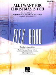 Mariah Carey: All I Want for Christmas Is You (noty pro flexibilní orchestr, party, partitura)