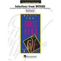 Stephen Schwartz: Selections from Wicked (noty pro dechový žesťový orchestr, party, partitura)