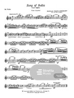 Nikolaj Rimskij-Korsakov: Song of India (noty pro flétnový kvartet, partitura)
