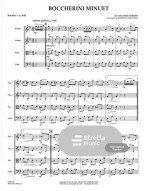 Luigi Boccherini: Boccherini Minuet (noty pro smyčcový kvartet, party, partitura)(+audio+video)