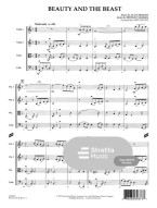 Beauty and the Beast (noty pro smyčcový kvartet, party, partitura)