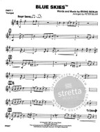 Irving Berlin: Blue Skies (snadné noty pro jazzové kombo, party, partitura)