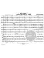 Louis Armstrong: What a Wonderful World (snadné noty pro jazzový soubor, party, partitura)