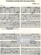 Johann Sebastian Bach: Präludium und Fuge über den Namen Bach (noty pro dechový žesťový orchestr, party, partitura)