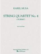Karel Husa: String Quartet No. 4 - Poems (noty pro smyčcový kvartet, party, partitura)