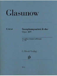 Alexandr Glazunov: Saxophone Quartet B Flat Major Op. 109 (noty na saxofon, party)