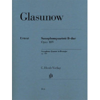 Alexandr Glazunov: Saxophone Quartet B Flat Major Op. 109 (noty na saxofon, party)
