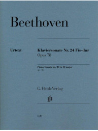 Beethoven: Piano Sonata No. 24 F Sharp Major Op. 78 (noty na klavír)