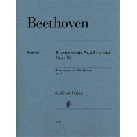 Beethoven: Piano Sonata No. 24 F Sharp Major Op. 78 (noty na klavír)