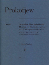 Sergej Prokofjev: Overture on Hebrew Themes Op. 34 (noty pro klarinet, klavír, smyčcové kvarteto)