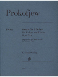 Sergej Prokofjev: Sonata No. 2 in D major op. 94a (noty na housle, klavír)