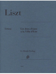 Franz Liszt: Les Jeux d'eaux á la Villa d'Este (noty na klavír)