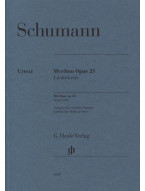Robert Schumann: Myrthen Op. 25 - Medium Voice (noty na klavír, zpěv)