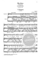Robert Schumann: Myrthen Op. 25 - Medium Voice (noty na klavír, zpěv)