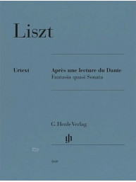 Franz Liszt: Aprés une Lecture du Dante (noty na klavír)