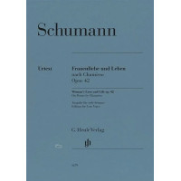 Robert Schumann: Woman's Love and Life op. 42 - Low Voice (noty na klavír, zpěv)