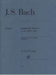 J.S. Bach: English Suite no. 1 A major BWV 806 (noty na klavír)