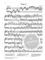 J.S. Bach: English Suite no. 1 A major BWV 806 (noty na klavír)