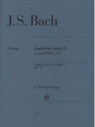 J.S. Bach: English Suite no. 2 A minor BWV 807 (noty na klavír)
