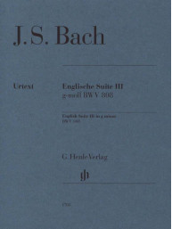 J.S. Bach: English Suite no. 3 G minor BWV 808 (noty na klavír)