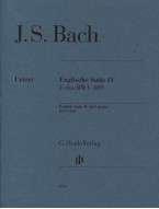 J.S. Bach: English Suite no. 4 F major BWV 809 (noty na klavír)
