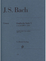 J.S. Bach: English Suite no. 5 E minor BWV 810 (noty na klavír)