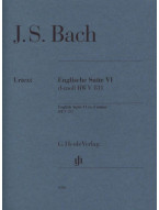 J.S. Bach: English Suite no. 6 D minor BWV 811 (noty na klavír)