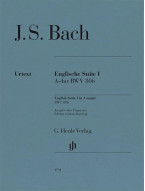 J.S. Bach: English Suite no. 1 A major BWV 806 - Without Fingering (noty na klavír)