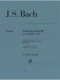 J.S. Bach: English Suite no. 3 G minor BWV 808 - Without Fingering (noty na klavír)