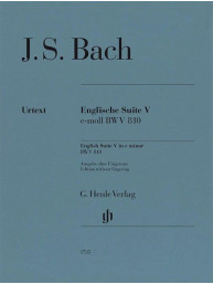 J.S. Bach: English Suite no. 5 E minor BWV 810 - Without Fingering (noty na klavír)