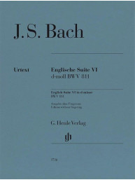 J.S. Bach: English Suite no. 6 D minor BWV 811 - Without Fingering (noty na klavír)