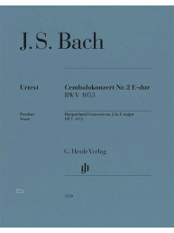 J.S. Bach: Cembalokonzert Nr. 2 E-dur BWV 1053 (noty pro klavír, smyčcový soubor, partitura)