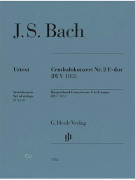 J.S. Bach: Cembalokonzert Nr. 2 E-dur BWV 1053 (noty pro klavír, smyčcový soubor, party)