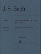 J.S. Bach: Harpsichord Concerto no. 4 A major BWV 1055 (noty pro smyčce, party)