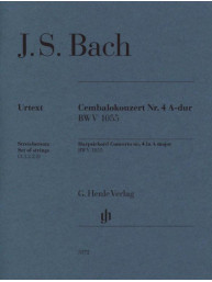 J.S. Bach: Harpsichord Concerto no. 4 A major BWV 1055 (noty pro smyčce, party)