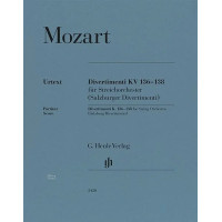 W.A. Mozart: Divertimenti KV 136-138 (noty pro smyčcový soubor, partitura)