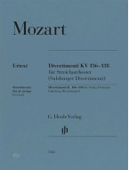 W.A. Mozart: Divertimenti KV 136-138 (noty pro smyčcový soubor, party) W.A. Mozart: Divertimenti KV 136-138 (noty pro smyčcový soubor, party)