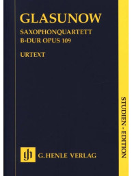 Alexandr Glazunov: Saxophone Quartet B Flat Major Op. 109 (noty, partitura)