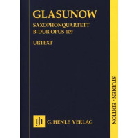 Alexandr Glazunov: Saxophone Quartet B Flat Major Op. 109 (noty, partitura)