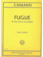 Gaspar Cassadó: Fugue in the Style of Händel (noty na violoncello)