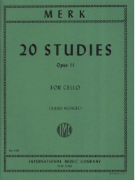 Joseph Merk: 20 Studies Opus 11 - Klengel (noty na violoncello)