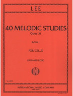 Sebastian Lee: 40 Melodic Studies op. 31/Book 1 - Rose (noty na violoncello)