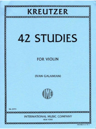 Rodolphe Kreutzer: 42 Studies - Galamian (noty na housle)