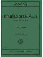 Jacques-Féréol Mazas: Études Spéciales, Opus 36, No. 1 - Galamian (noty na housle)