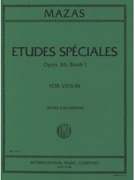 Jacques-Féréol Mazas: Études Spéciales, Opus 36, No. 1 - Galamian (noty na housle)
