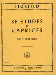 Federigo Fiorillo: 36 Etudes or Caprices - Galamian (noty na housle)
